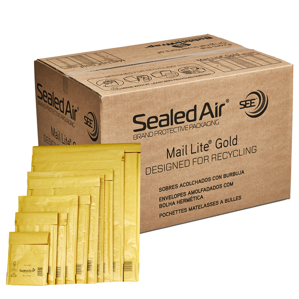 Buste imbottite Gold J – 30×44 cm – avana – Sealed Air® – conf. risparmio  50 pezzi - Quality_Pack_S.a.s.